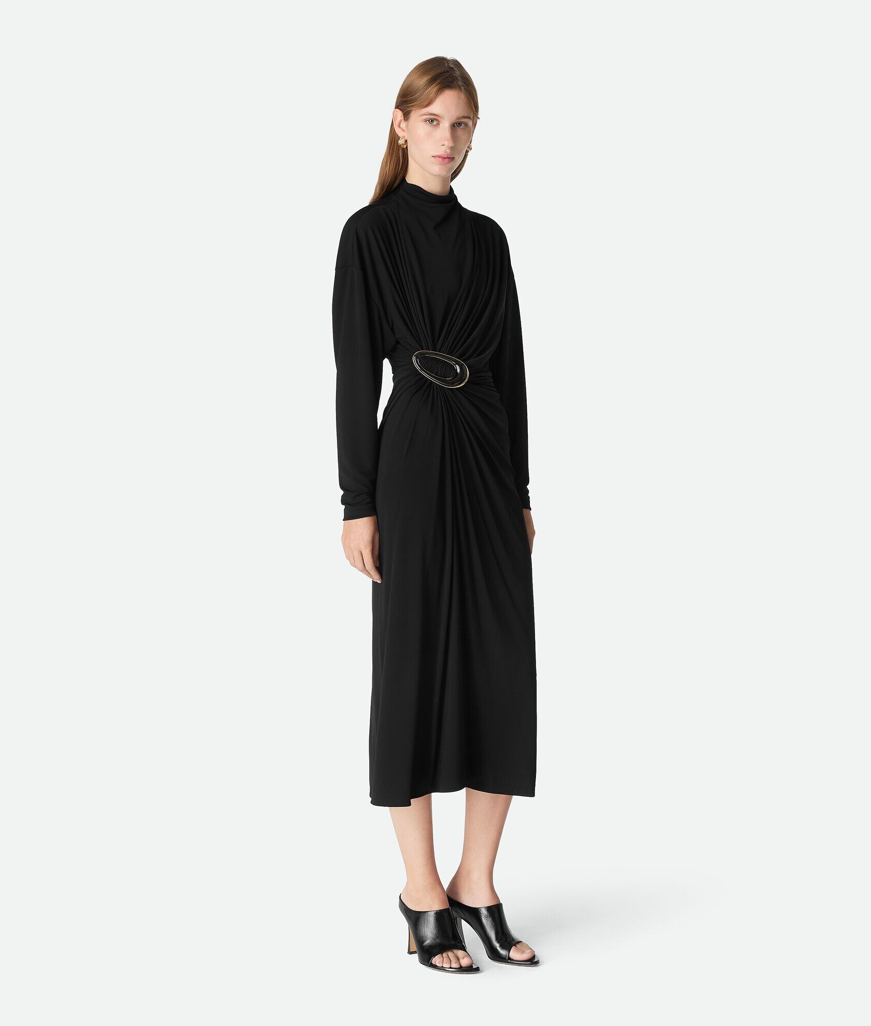 Vestido de crepe de jersey de viscosa