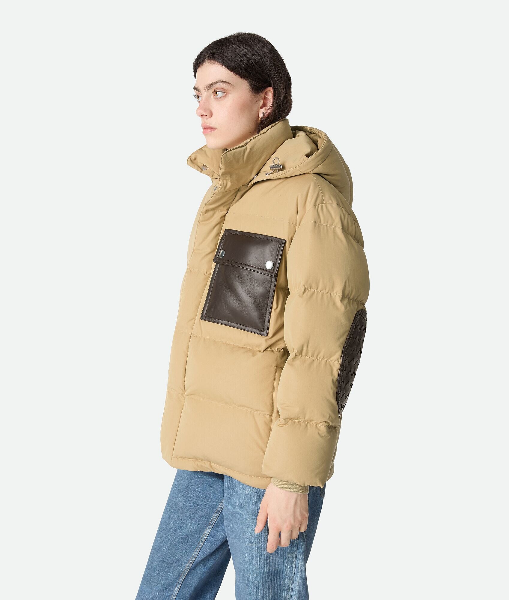 Chaqueta de Pufferga de Algodón Técnico