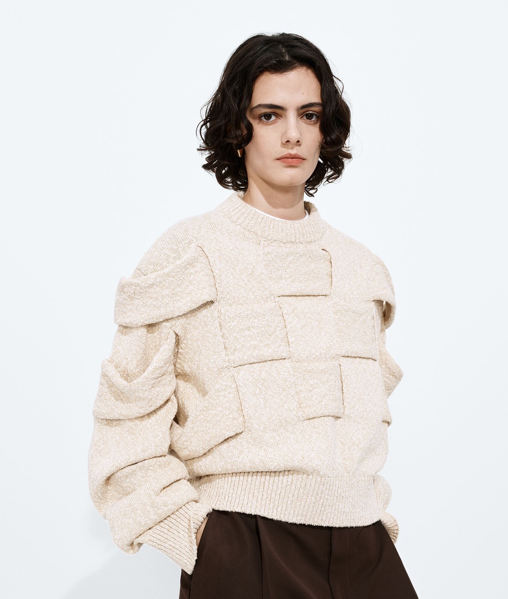 Sweater de Algodón Intrecciato