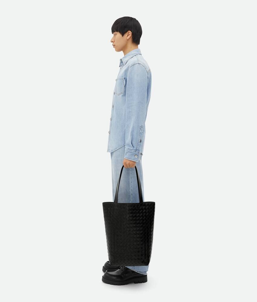 Bolsa tote Intrecciato North-South pequeña