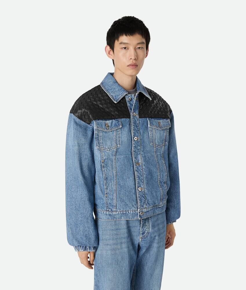 Chaqueta de Denim Azul Indigo Vintage