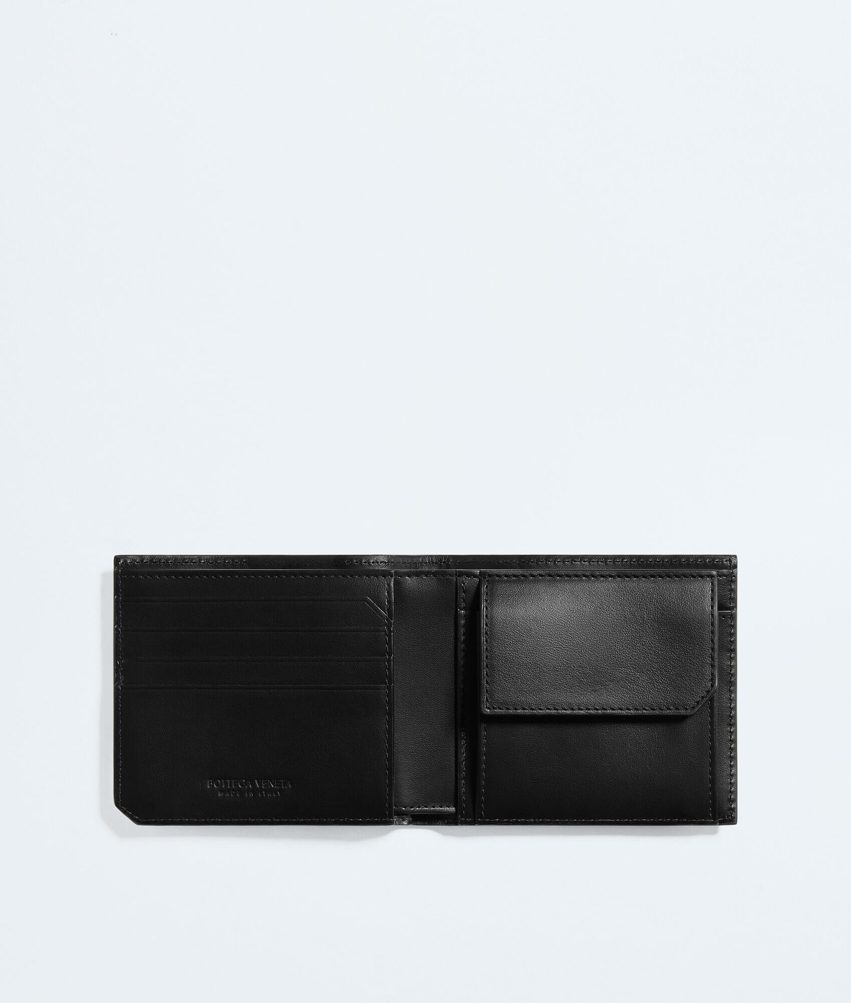 Cartera Intrecciato Piccolo Bi-Fold con Billetera para Monedas