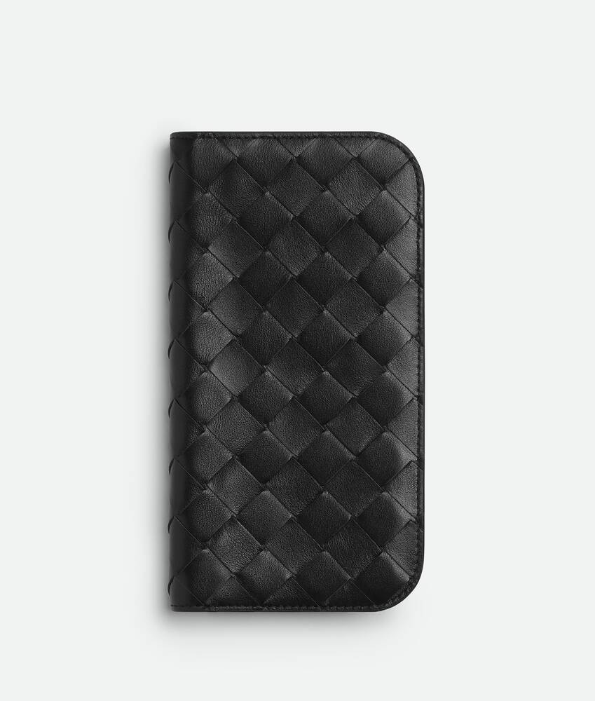 Funda tipo cartera Intrecciato para iPhone 16 Pro Max