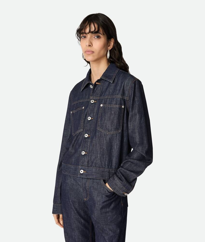 Chaqueta de mezclilla índigo