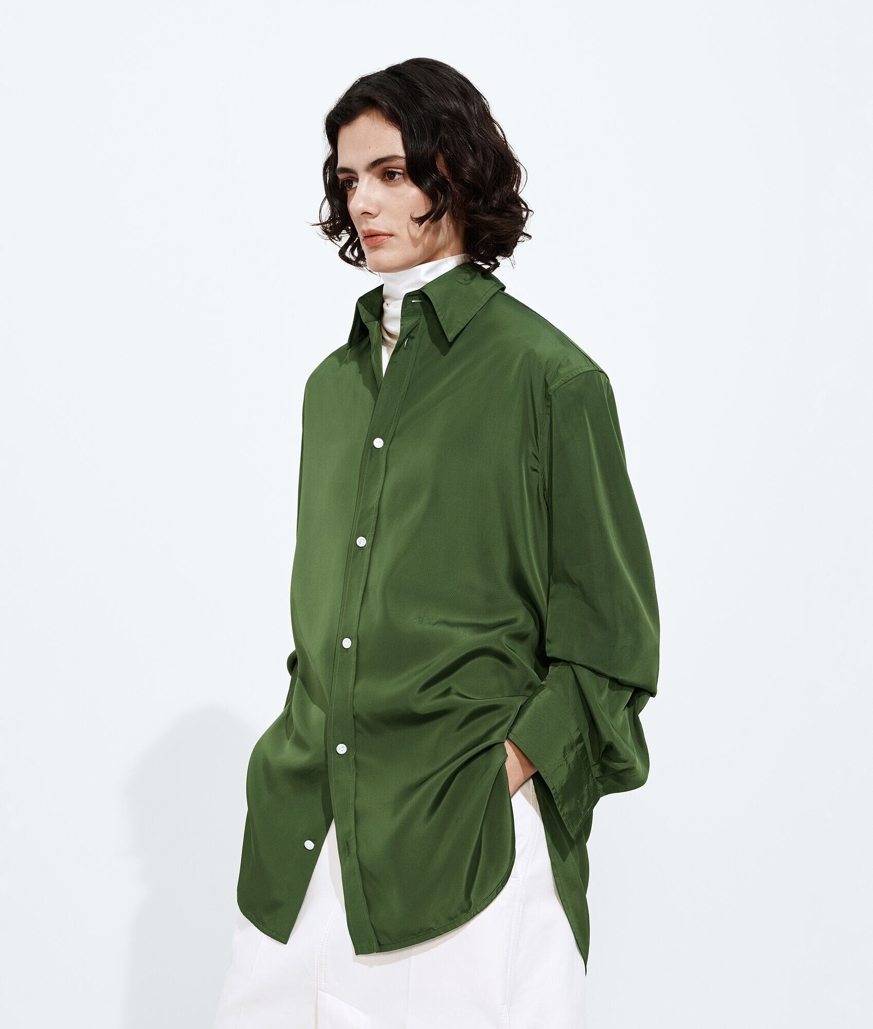 Camisa de paracaídas lavada