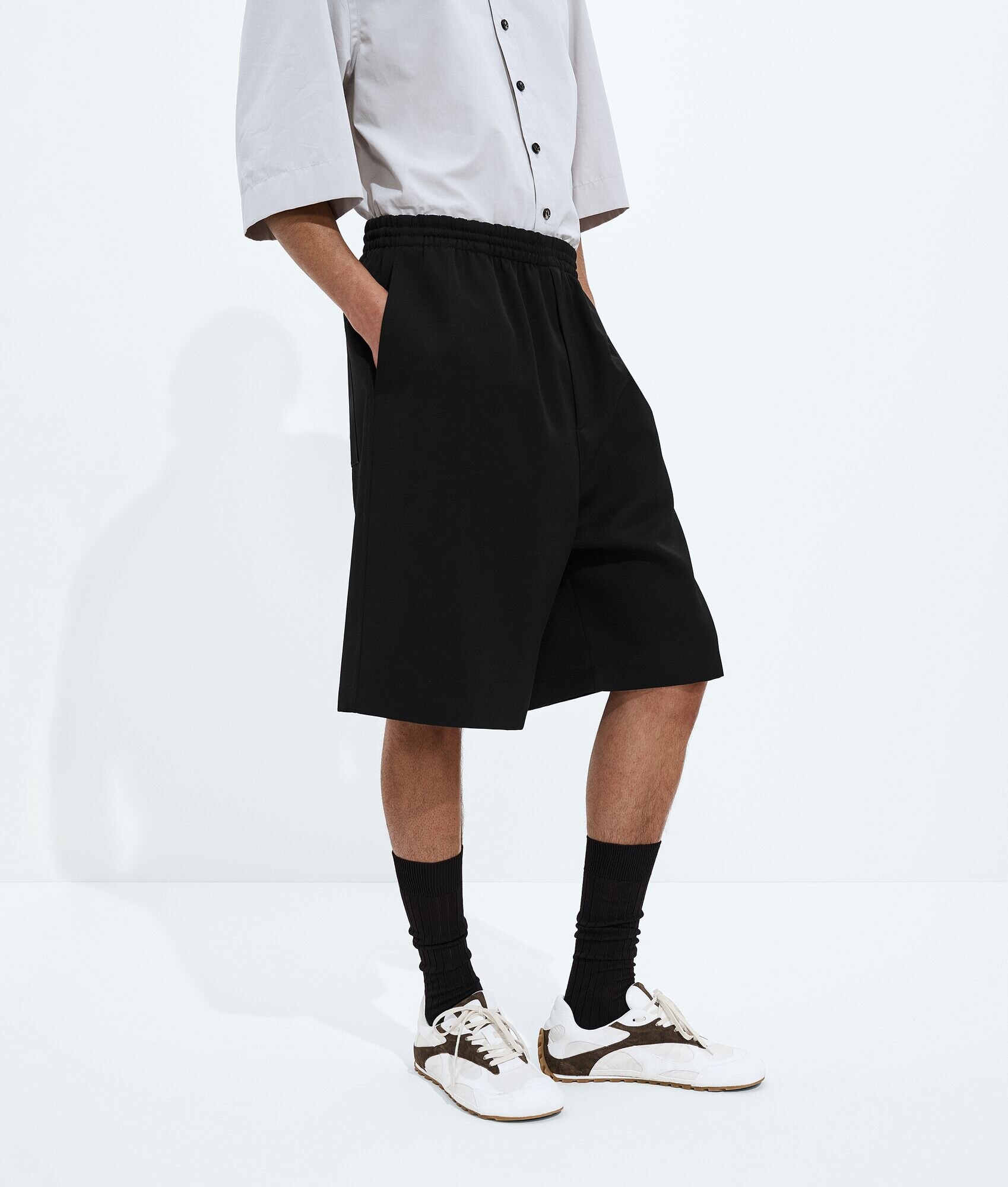 Pantalones cortos Wool Grain De Poudre