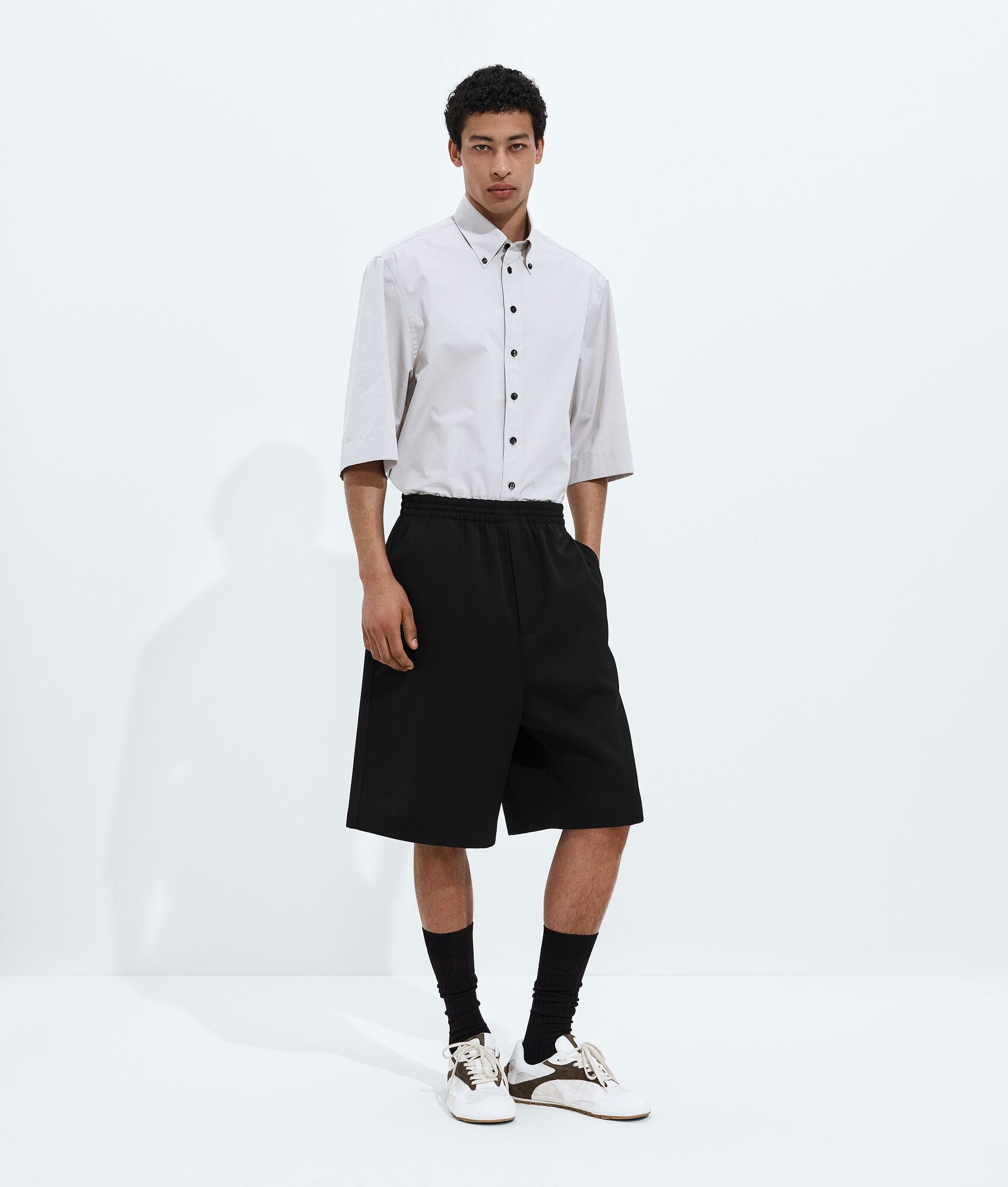 Pantalones cortos Wool Grain De Poudre