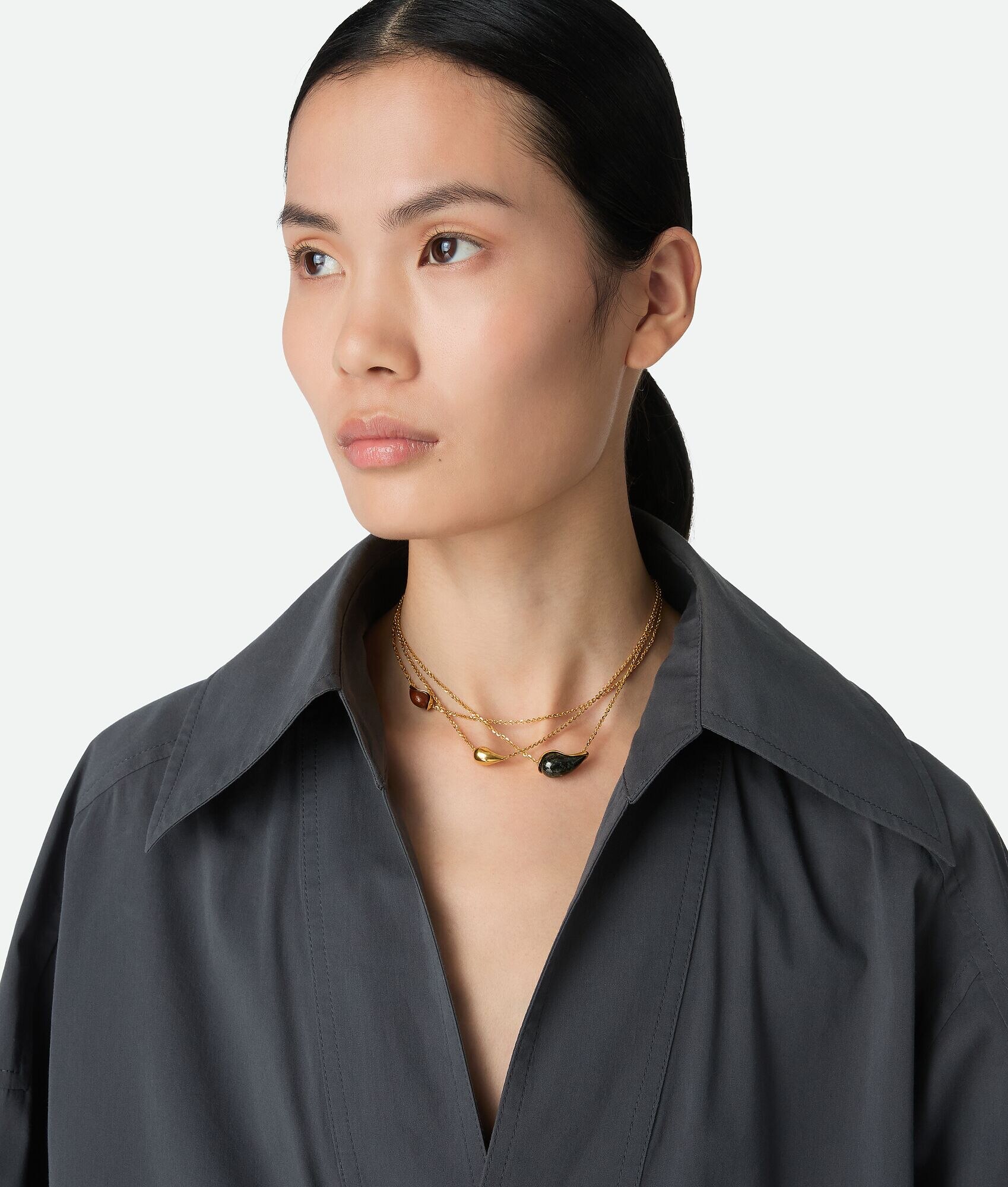 Collar de gota de mármol