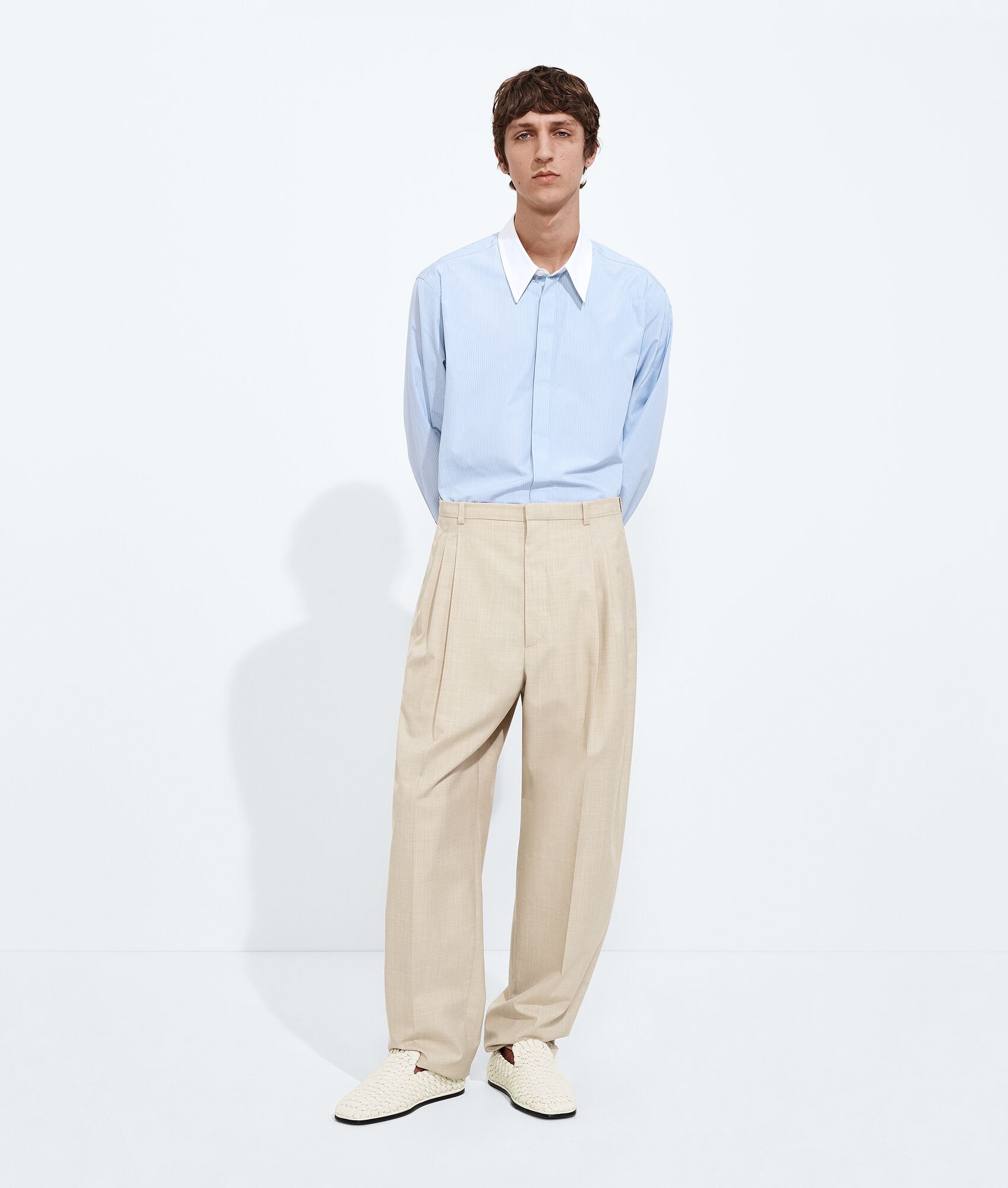 Pantalones de lana y algodón