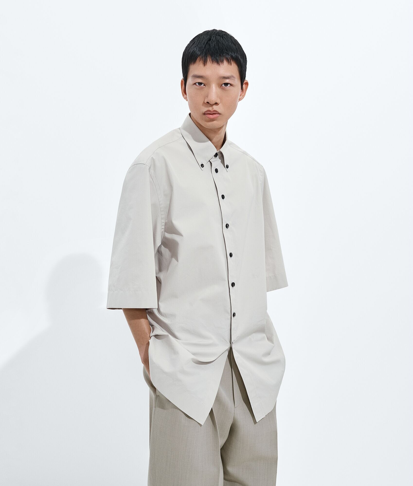 Camisa de Popelina de Algodón