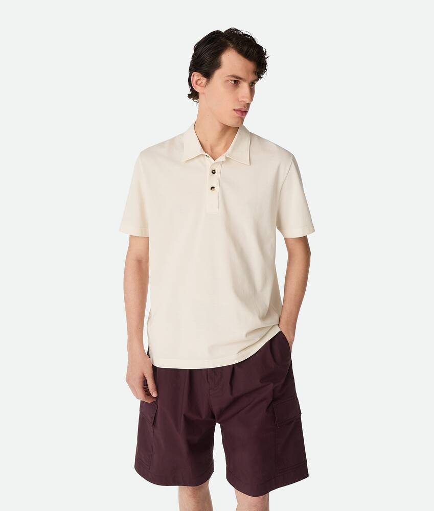 Polo de Jersey de Algodón Fino