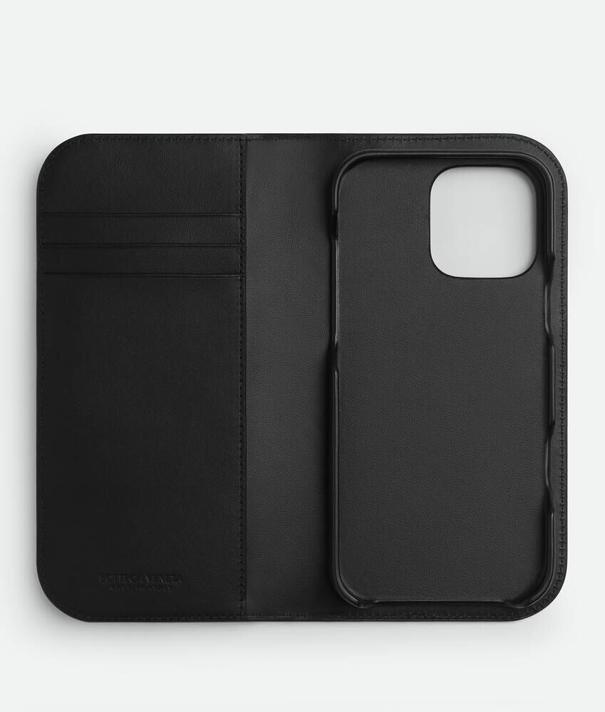 Funda tipo cartera Intrecciato para iPhone 16 Pro Max