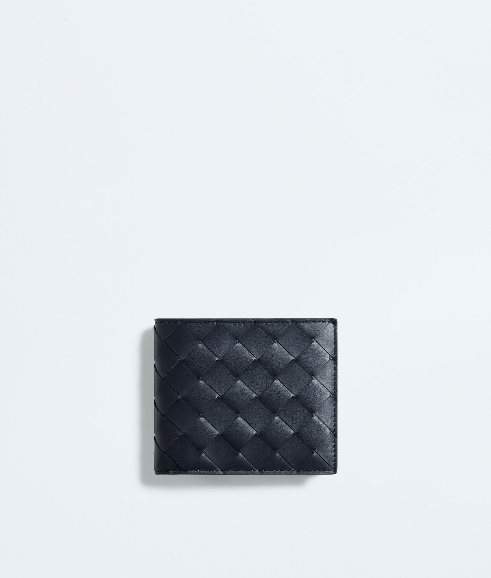 Billetera Bi-Fold con Bolsillo para Monedas Intrecciato