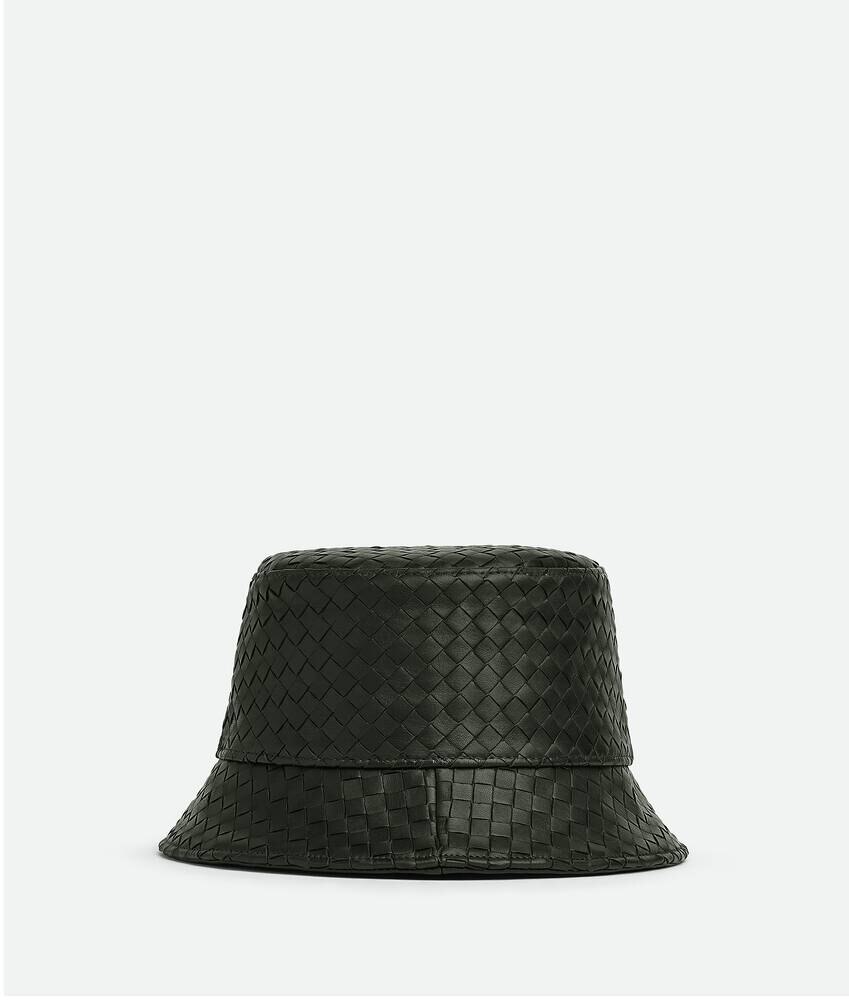 Sombrero de paja de cuero Intrecciato