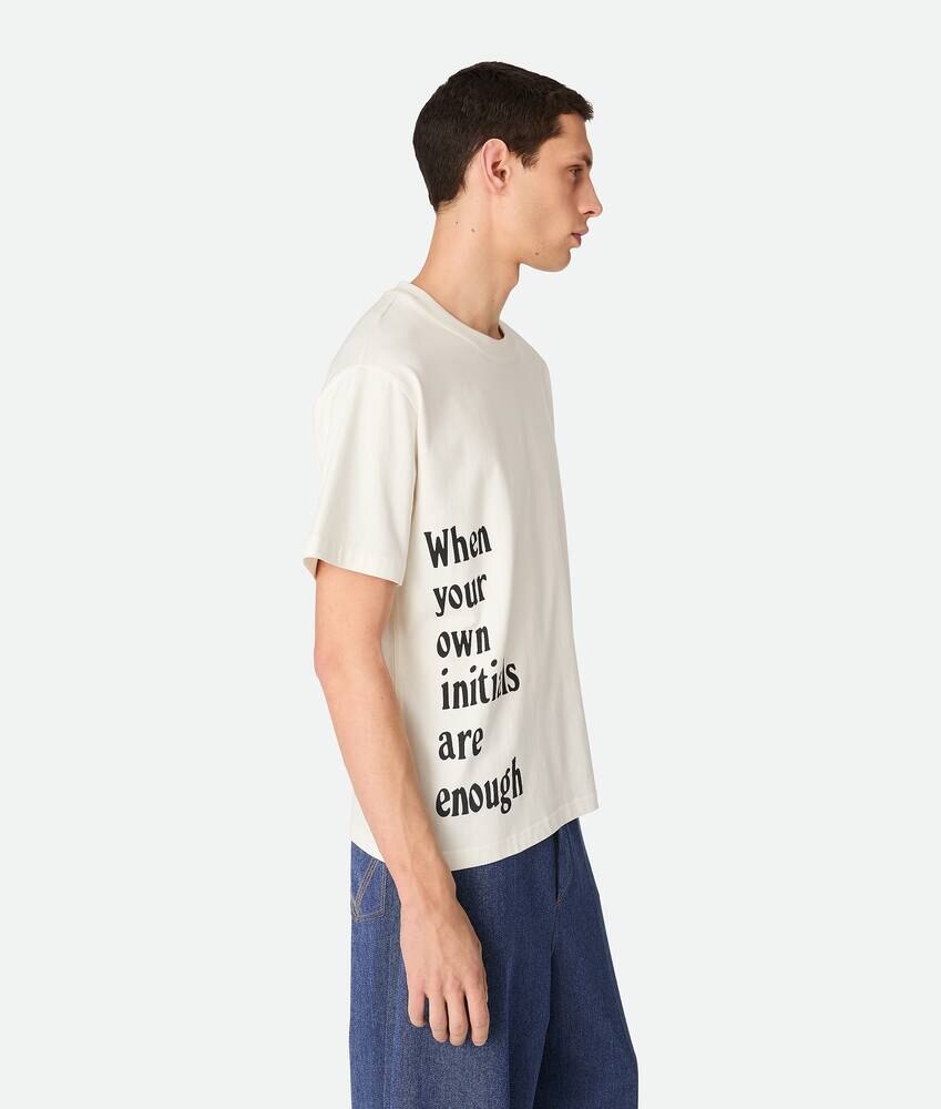 Camiseta de Jersey Estampada de Algodón