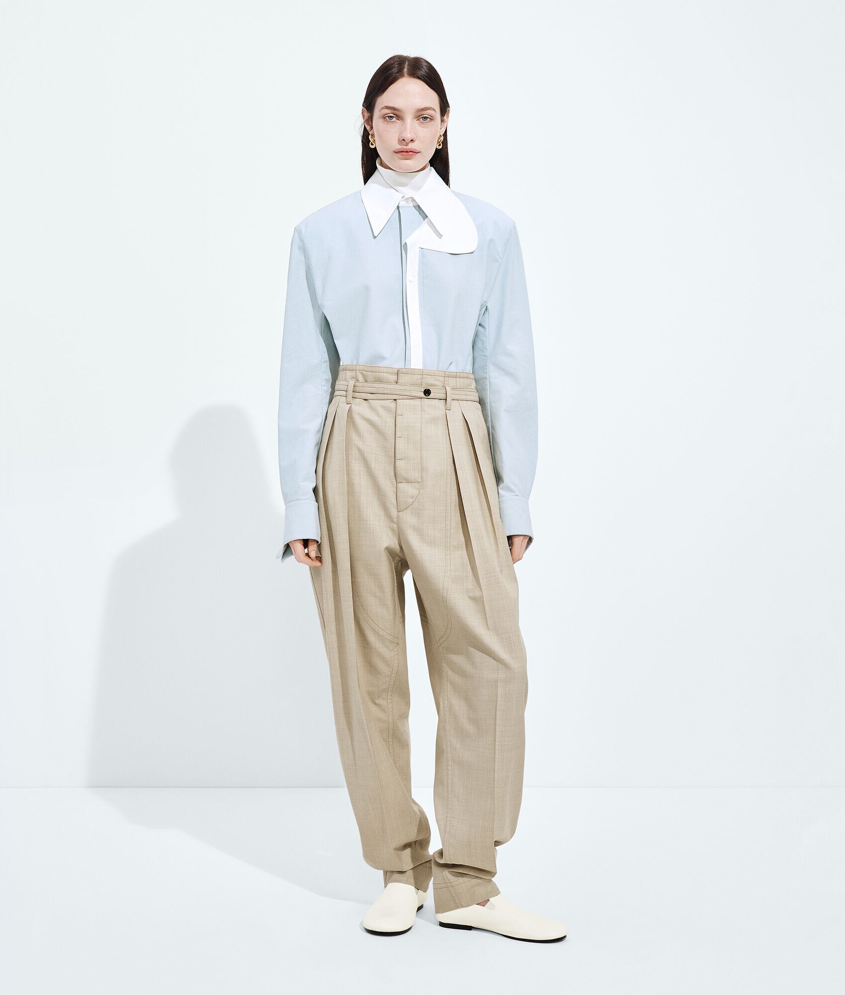 Pantalones de lana y algodón