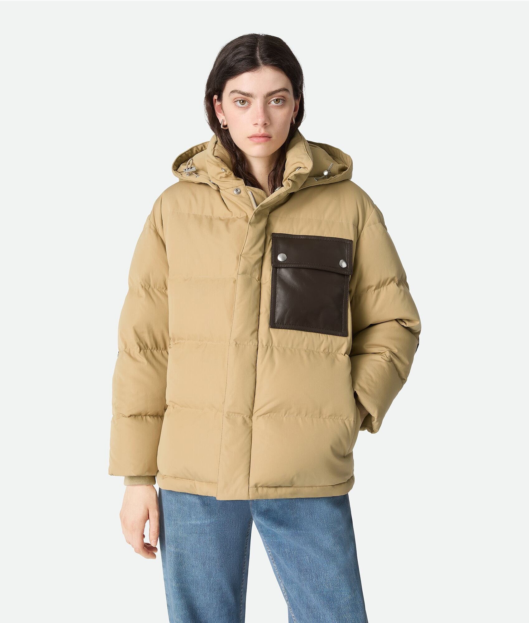 Chaqueta de Pufferga de Algodón Técnico