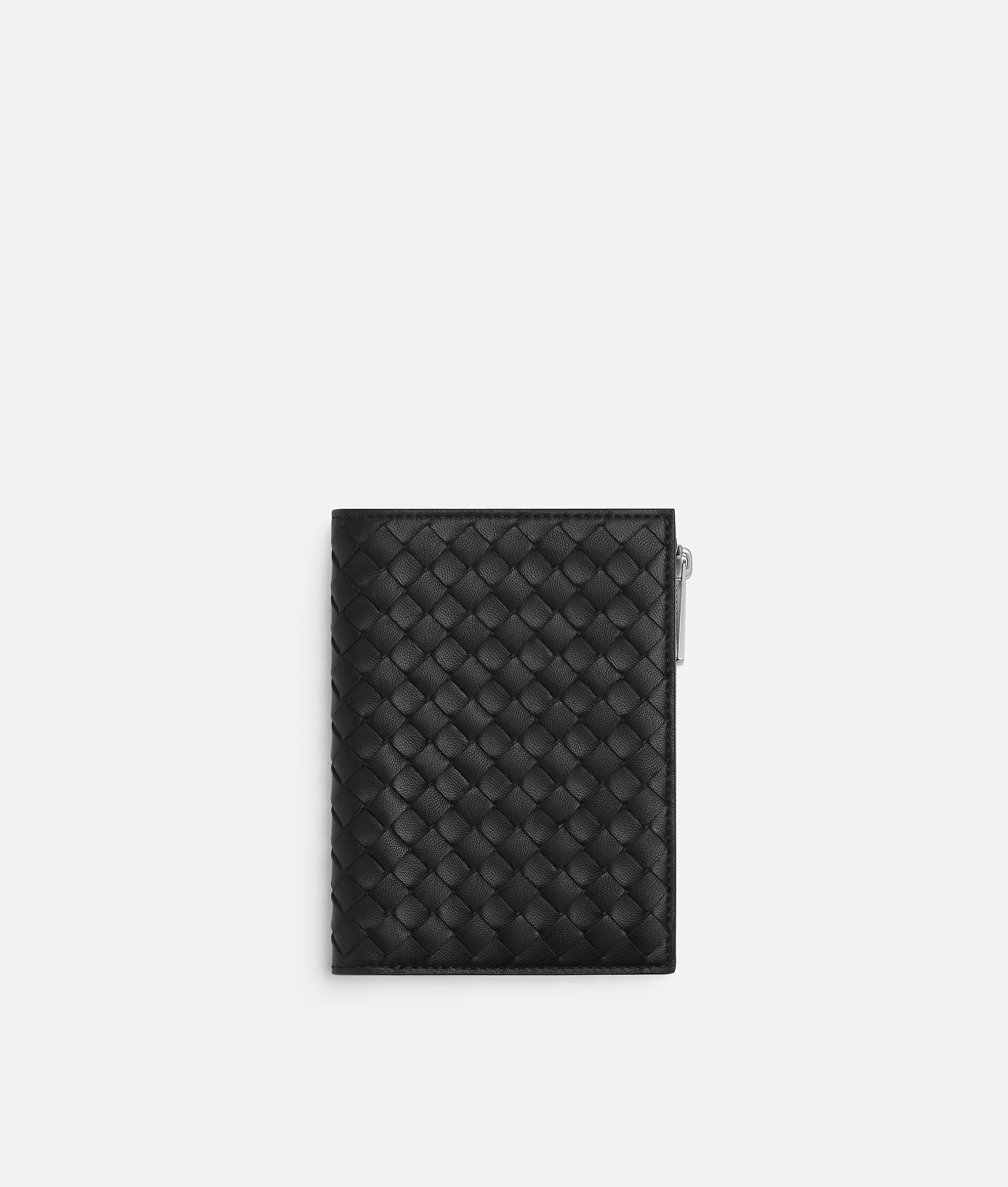 Cartera de Pasaporte Intrecciato Piccolo con Cierre