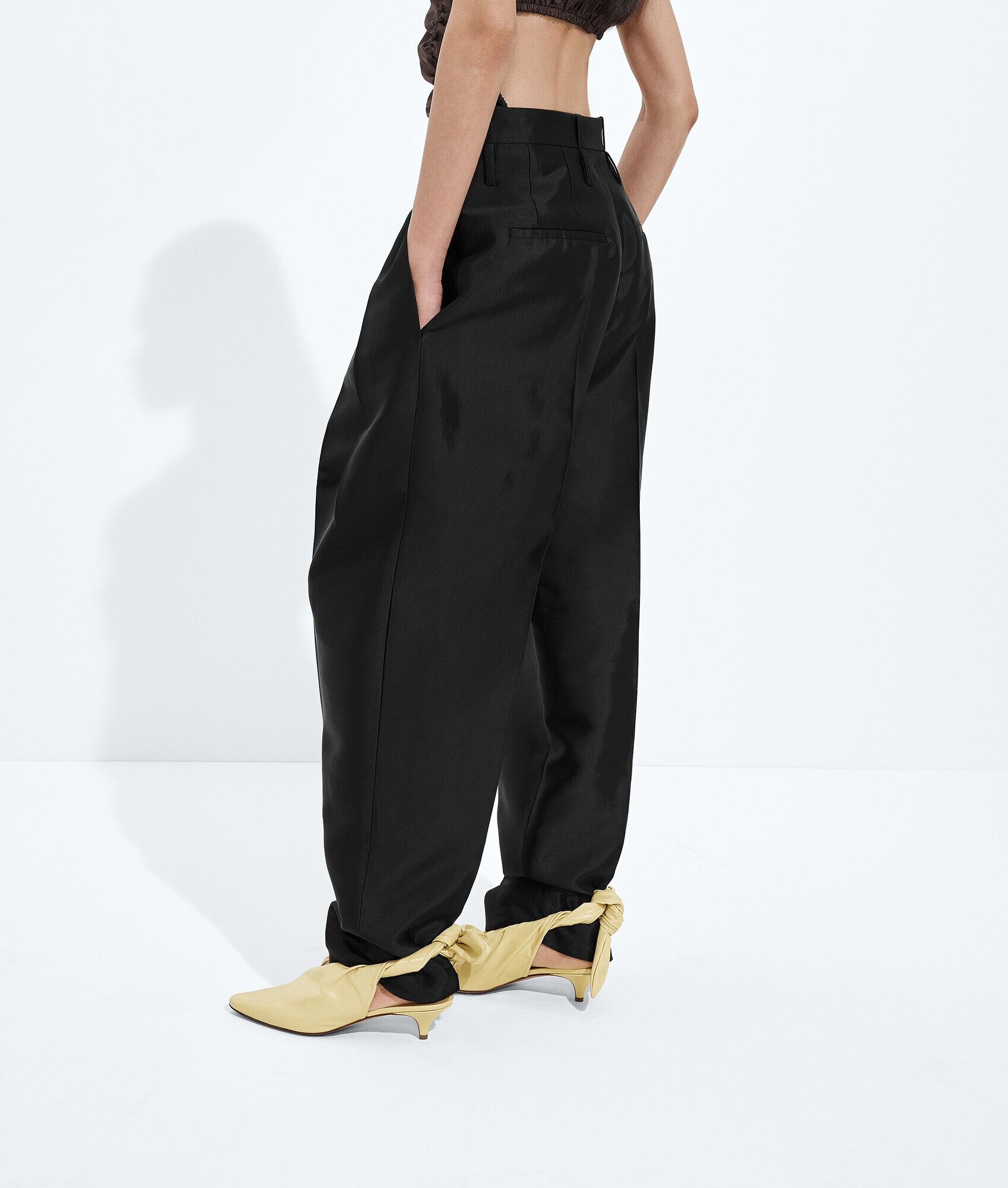 Pantalones de algodón lavado y viscosa