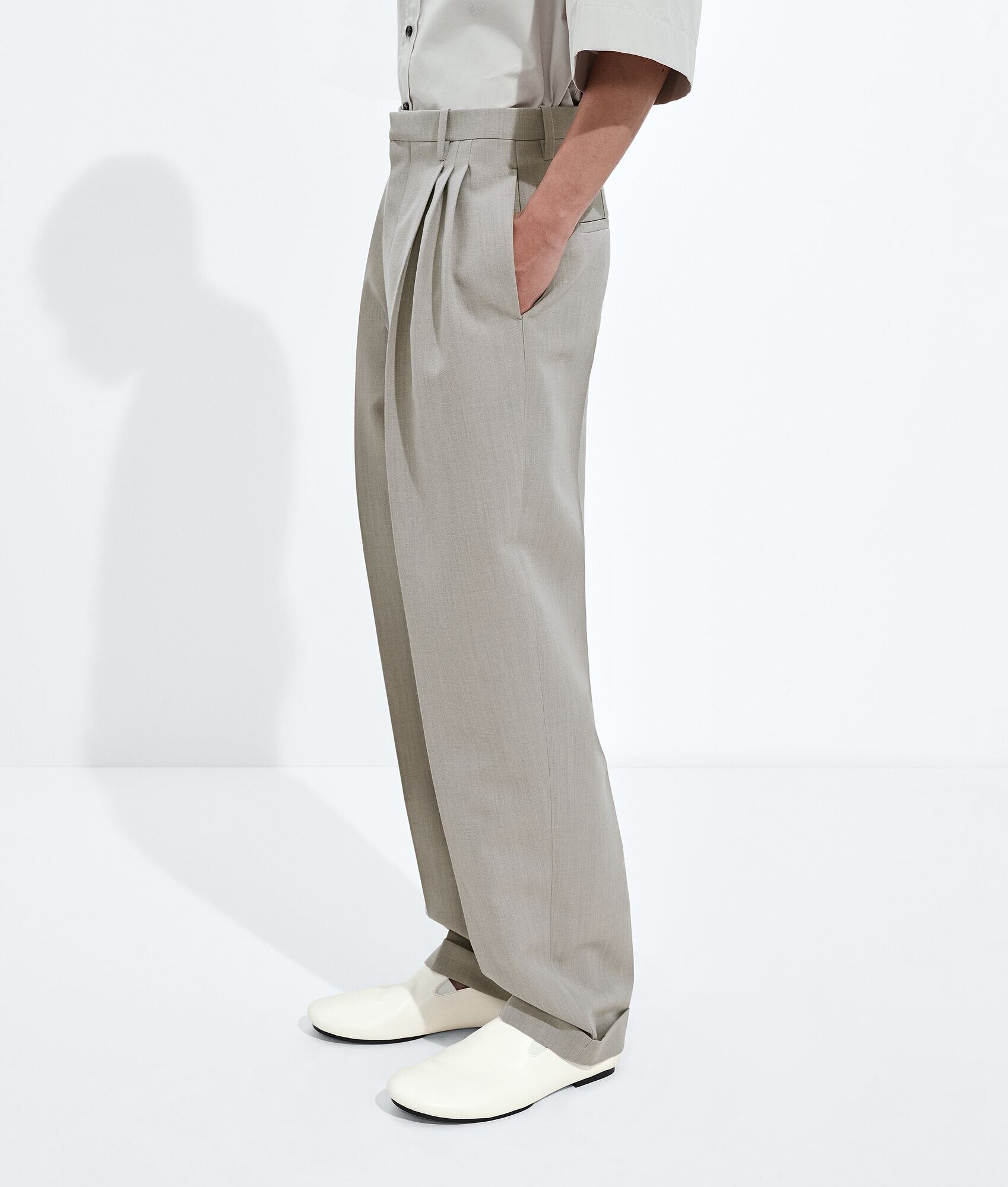 Pantalones de Lana Melange