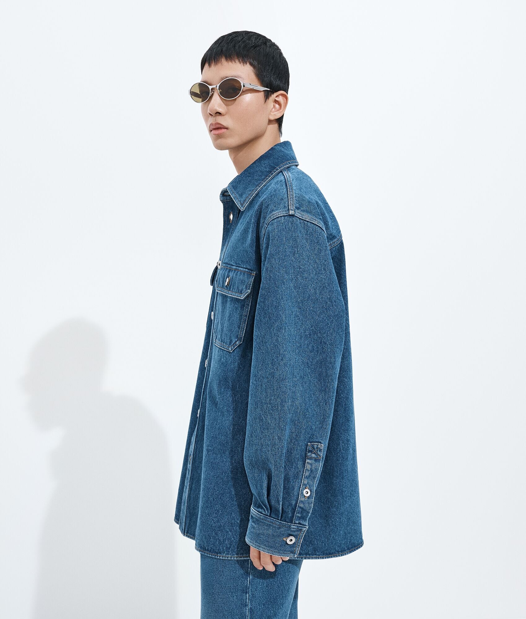 Chambray Indigo Mediano Overshirt