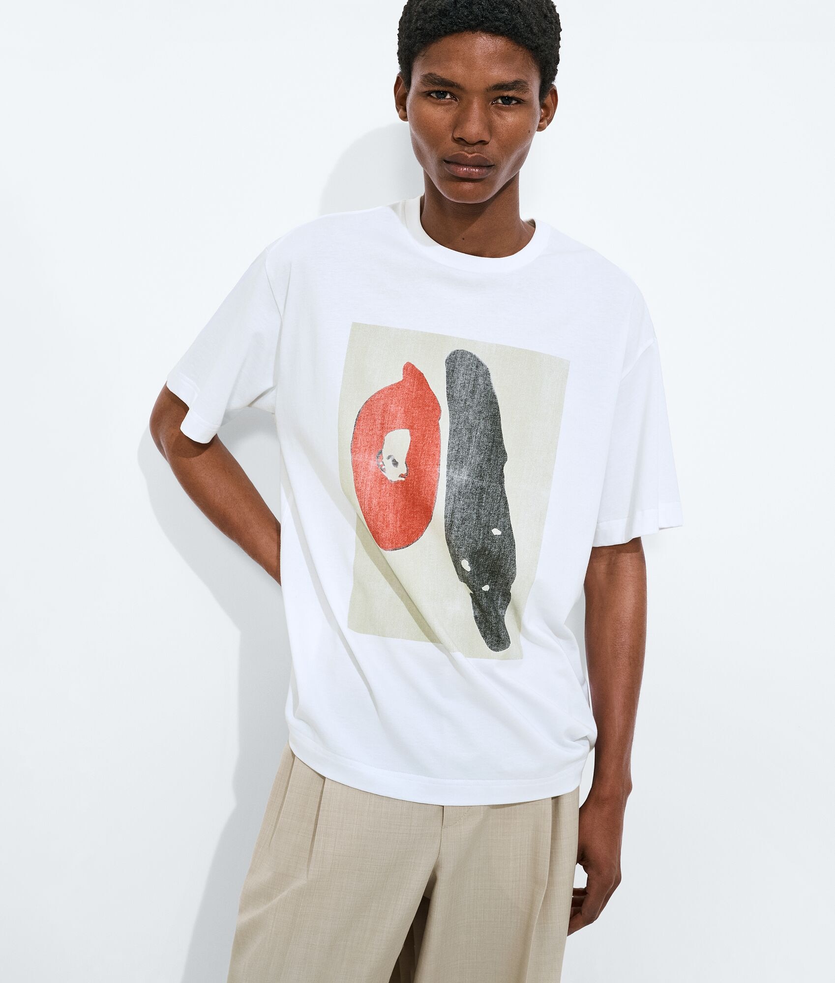 Camiseta de algodón con estampado