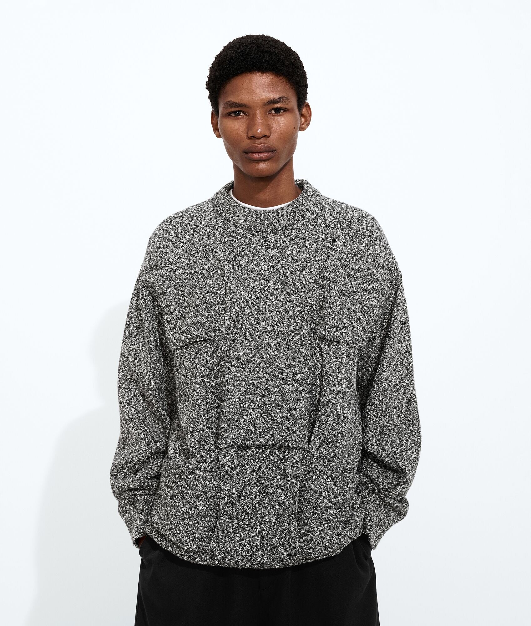 Sweater de algodón Intrecciato