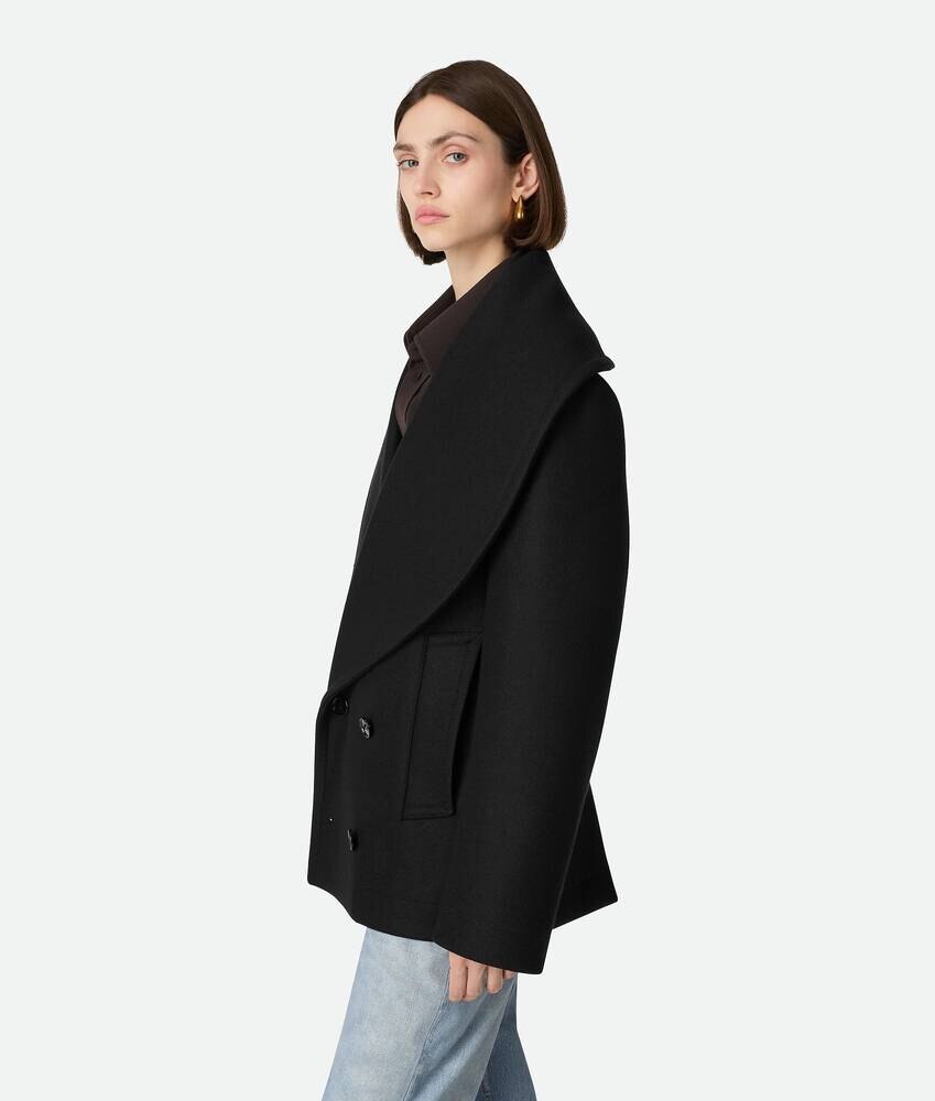Chaqueta Corta de Lana Elástica