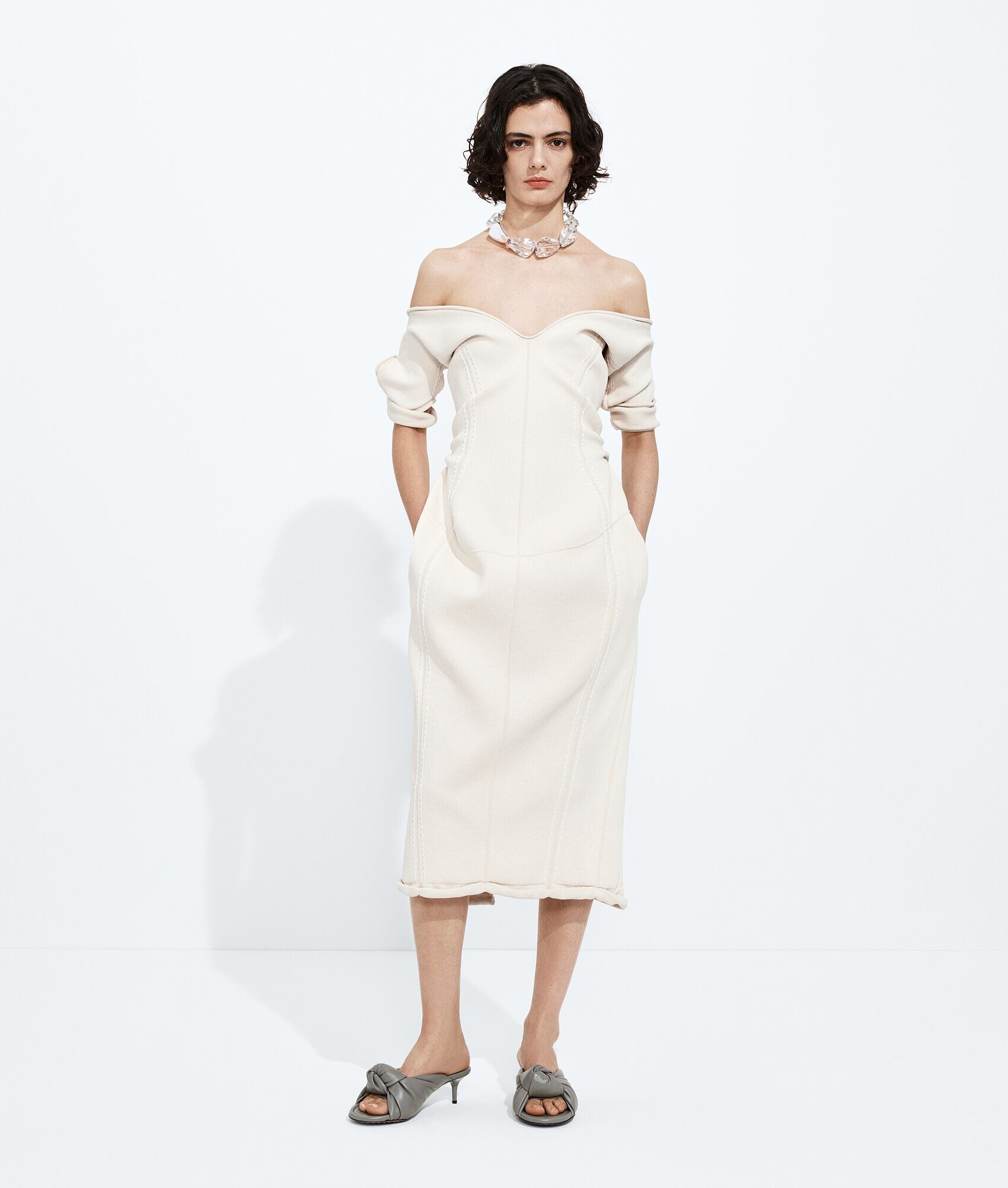 Vestido de Crepe Doble