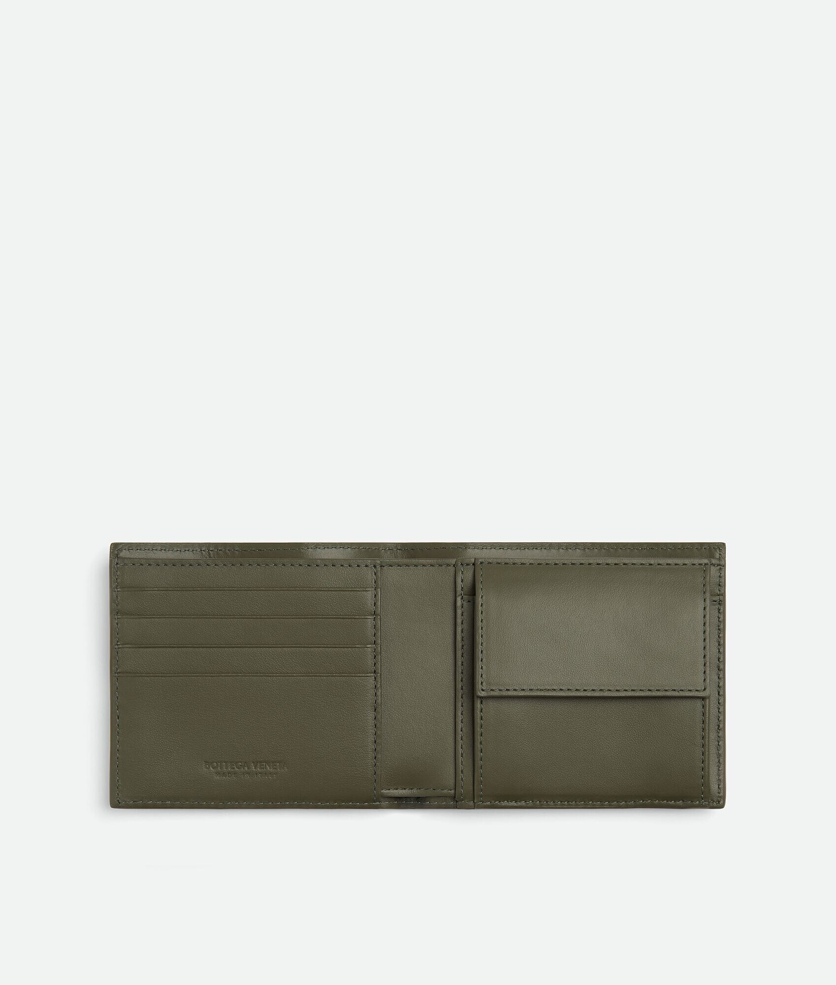 Billetera Bi-Fold Intrecciato con Billetera de Monedas