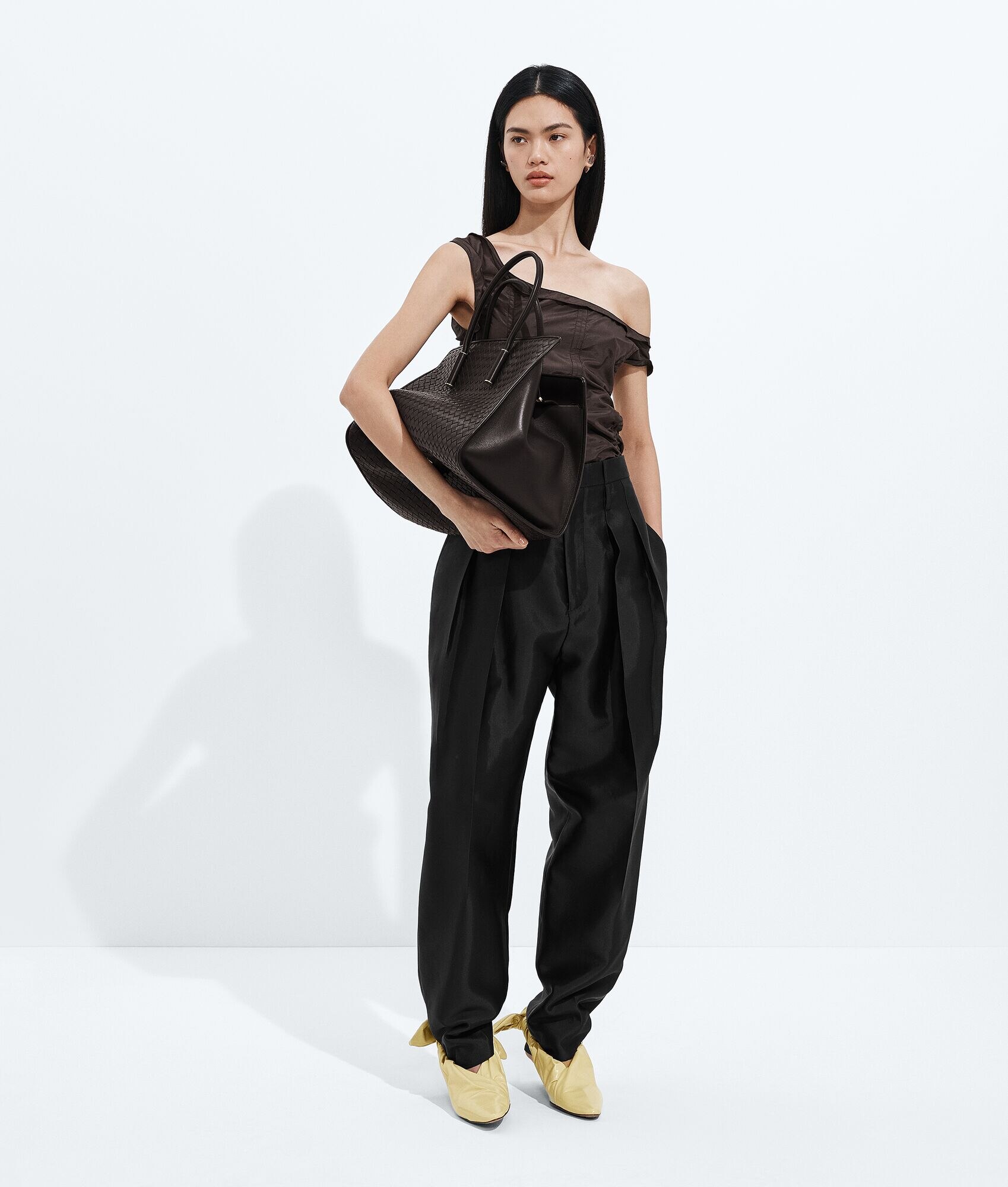 Pantalones de algodón lavado y viscosa
